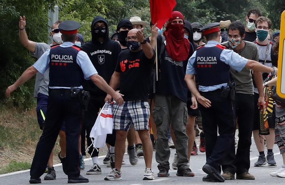 Protestes en contra de la visita dels reis a Catalunya