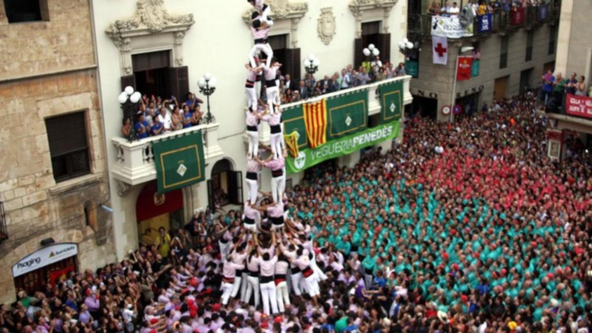 El 3 de 9 de Minyons de Terrassa en Vilafranca del Penedès.