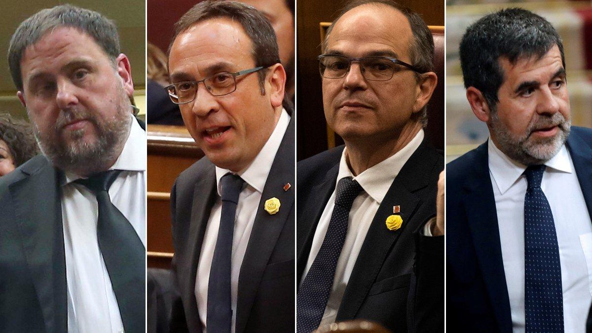 Junqueras, Rull, Turull, Sánchez