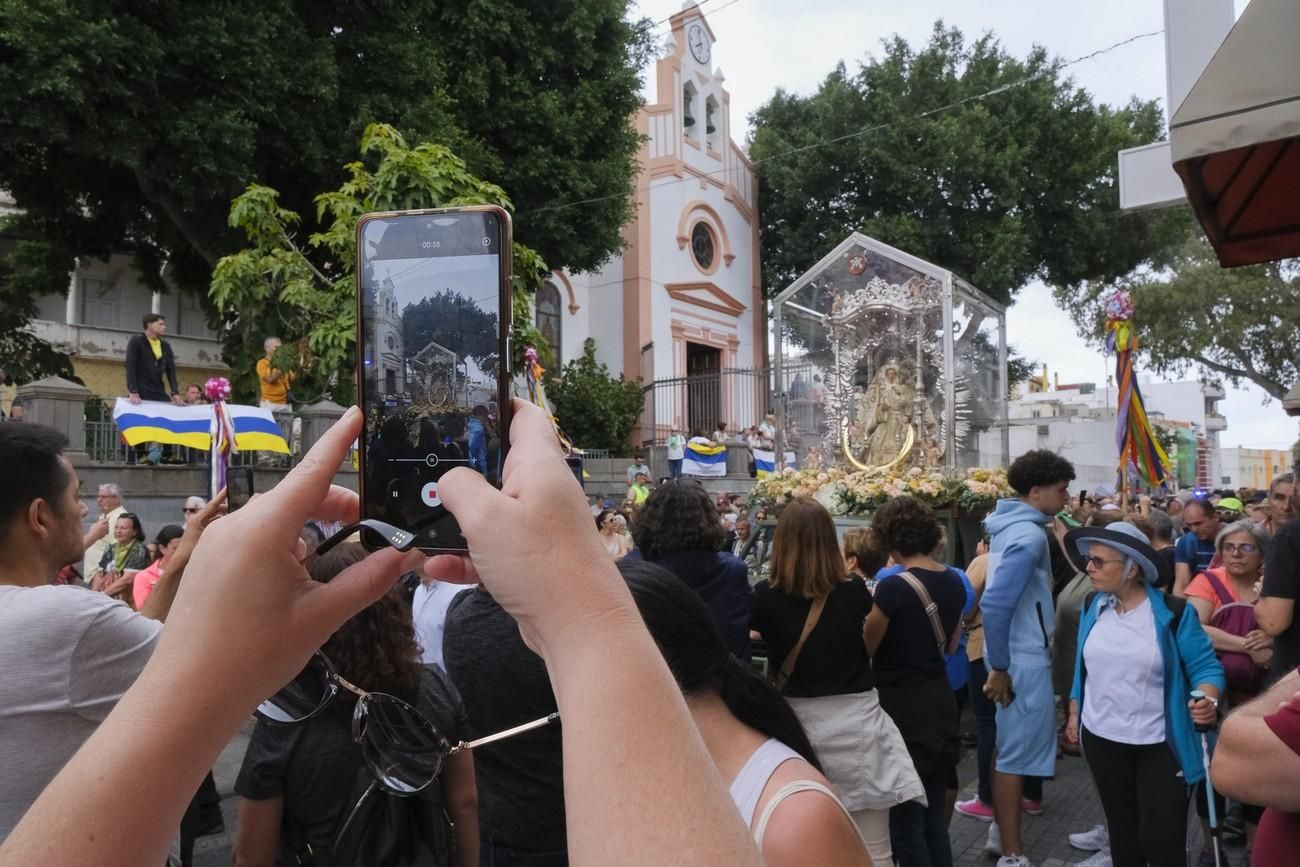 El regreso de la Virgen del Pino a Teror, en imágenes