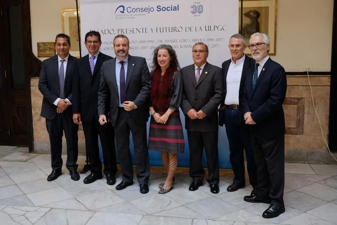 Las Palmas de Gran Canaria. Los cuatro Rectores de la ULPGC, protagonistas del coloquio ?Pasado, presente y futuro de la ULPGC?  | 22/05/2019 | Fotógrafo: José Carlos Guerra