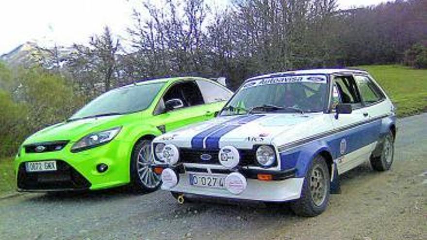 El potente Focus RS, junto al ágil Fiesta de Cele Foncueva.