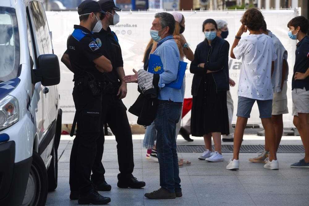 La Policía Local denunció el jueves a otras 37 personas por mal uso de la mascarilla.