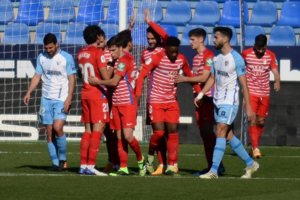 Partido de la Copa del Rey entre el Málaga CF y el Granada.