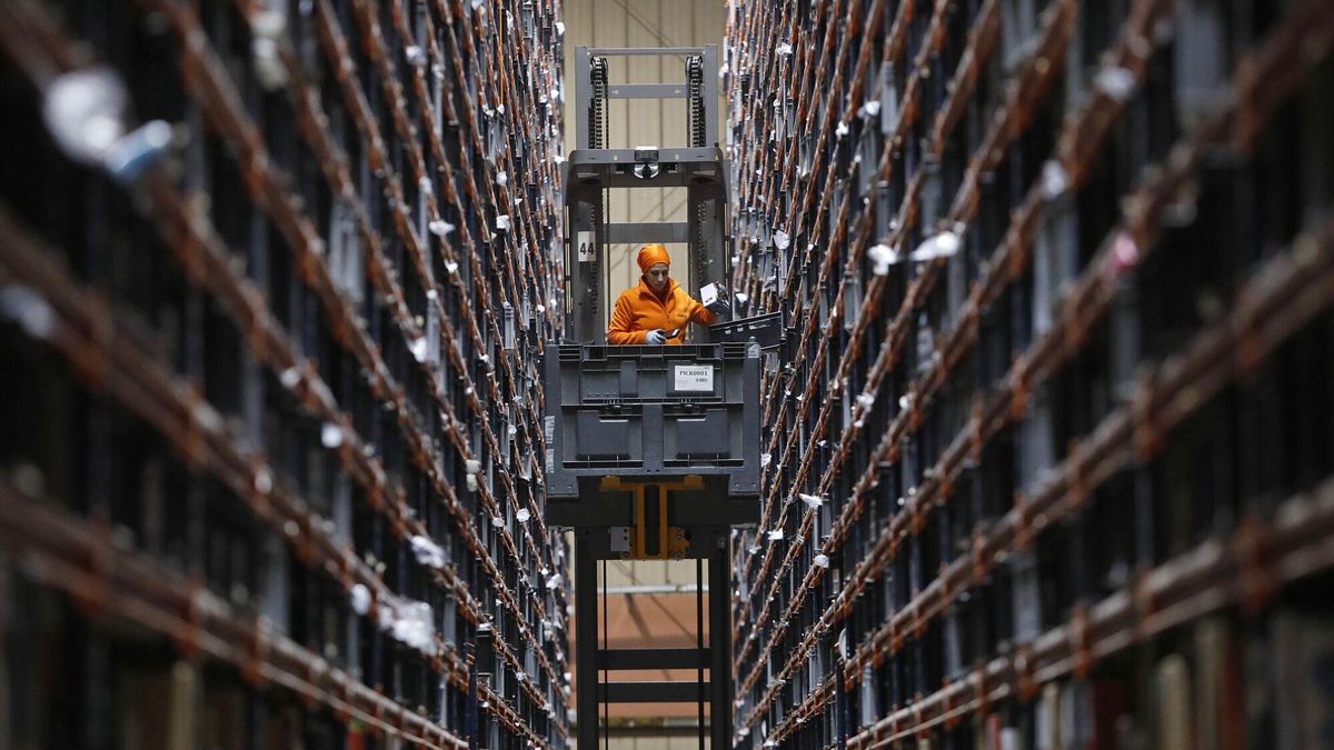 Los almacenes de un comercio electrónico, en una foto de archivo