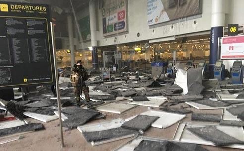 La terminal ha sufrido graves desperfectos por las explosiones