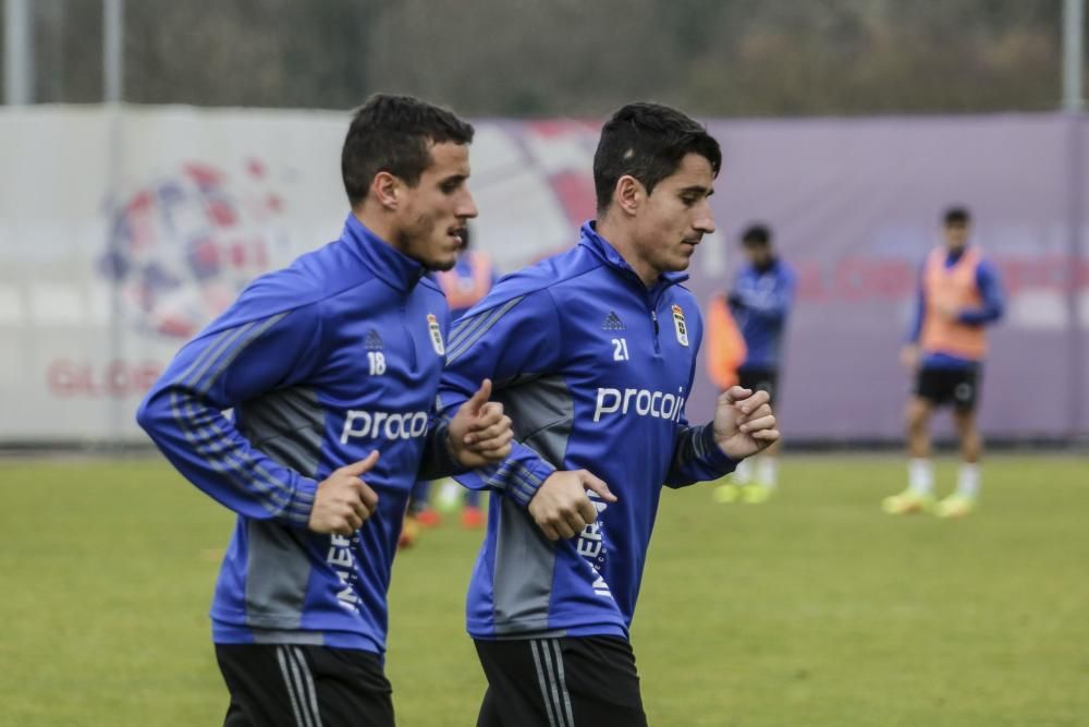 Entrenamiento del Real Oviedo.