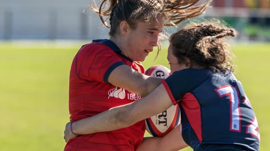 Partido en La Vila de la selección española femenina de rugby