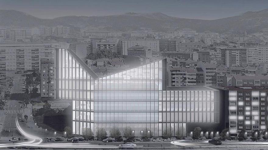 Recreación vritual del proyecto del estudio Navarro Vaillo Irigay y Asociados ganador para la construcción de la sede del Word Car Center