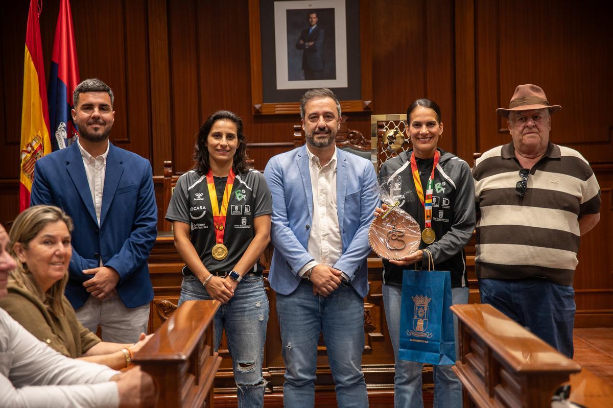 Recepción en el ayuntamiento de Telde.