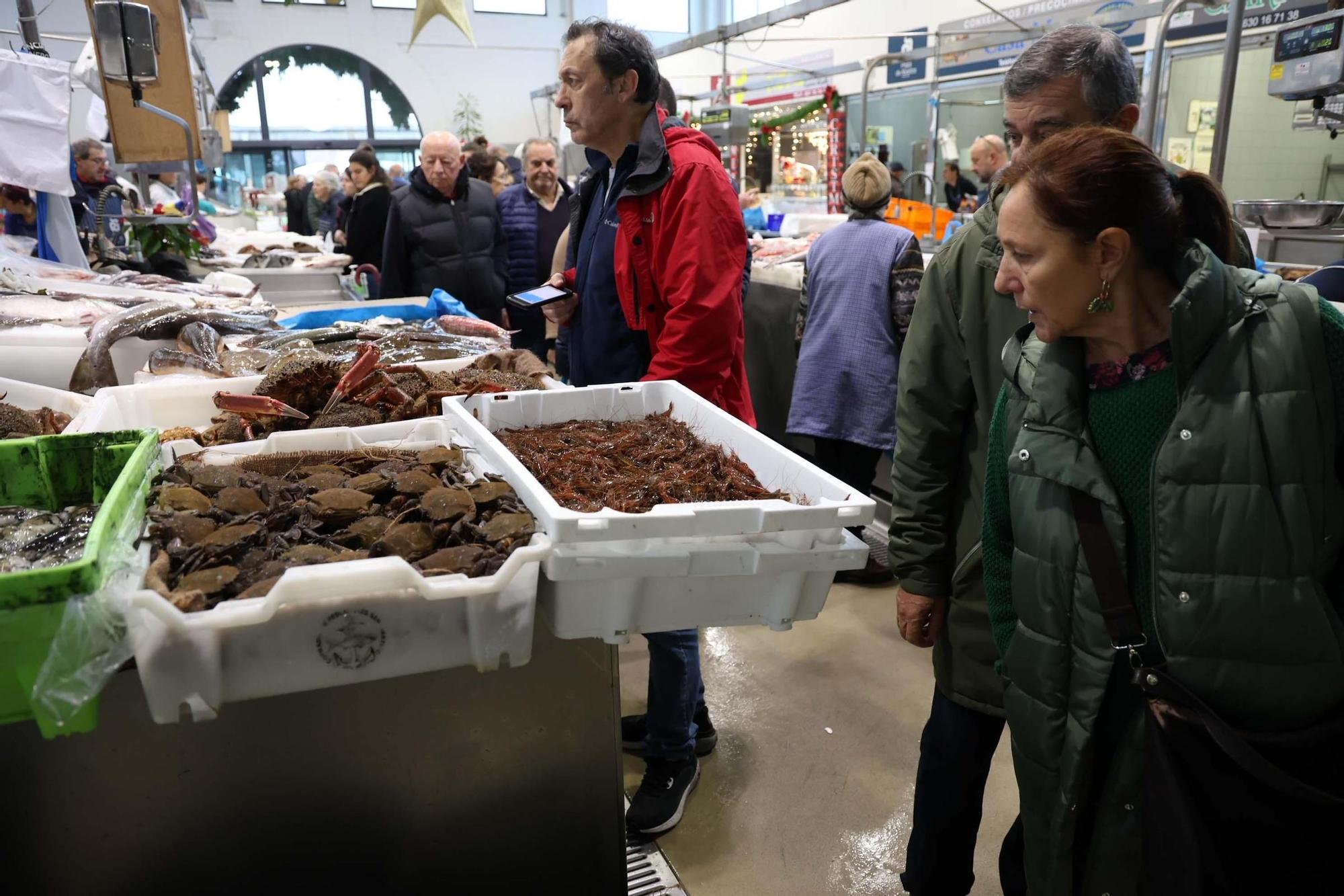 Día de compras en las plazas de abastos