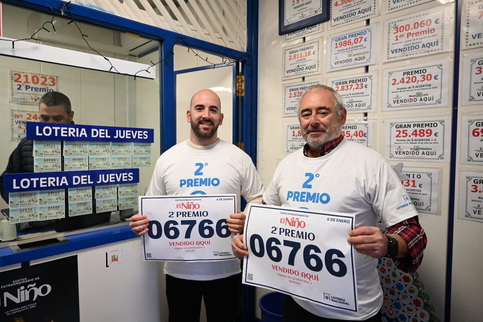 Así celebra Extremadura los premios de la Lotería del Niño