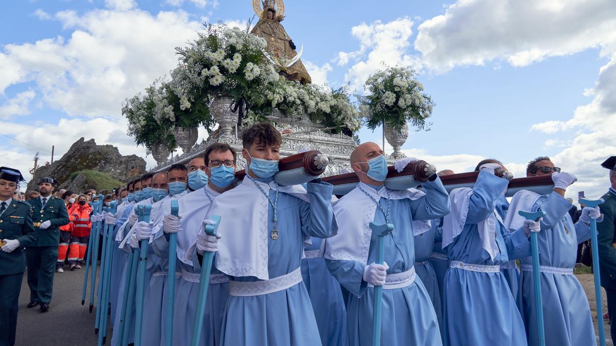 Imagen de la procesión de la Montaña de Cáceres.