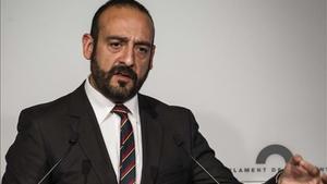 El portaveu de Ciutadans del Parlament, Jordi Cañas. CARLOS MONTANYES