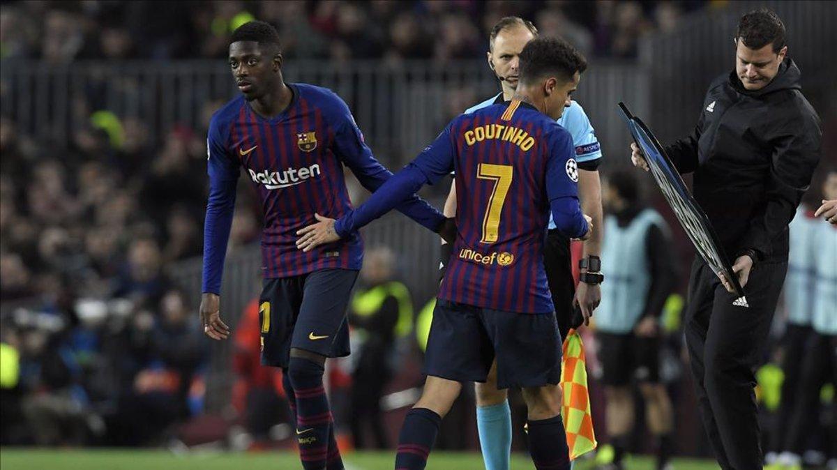 Dembélé salió y marcó