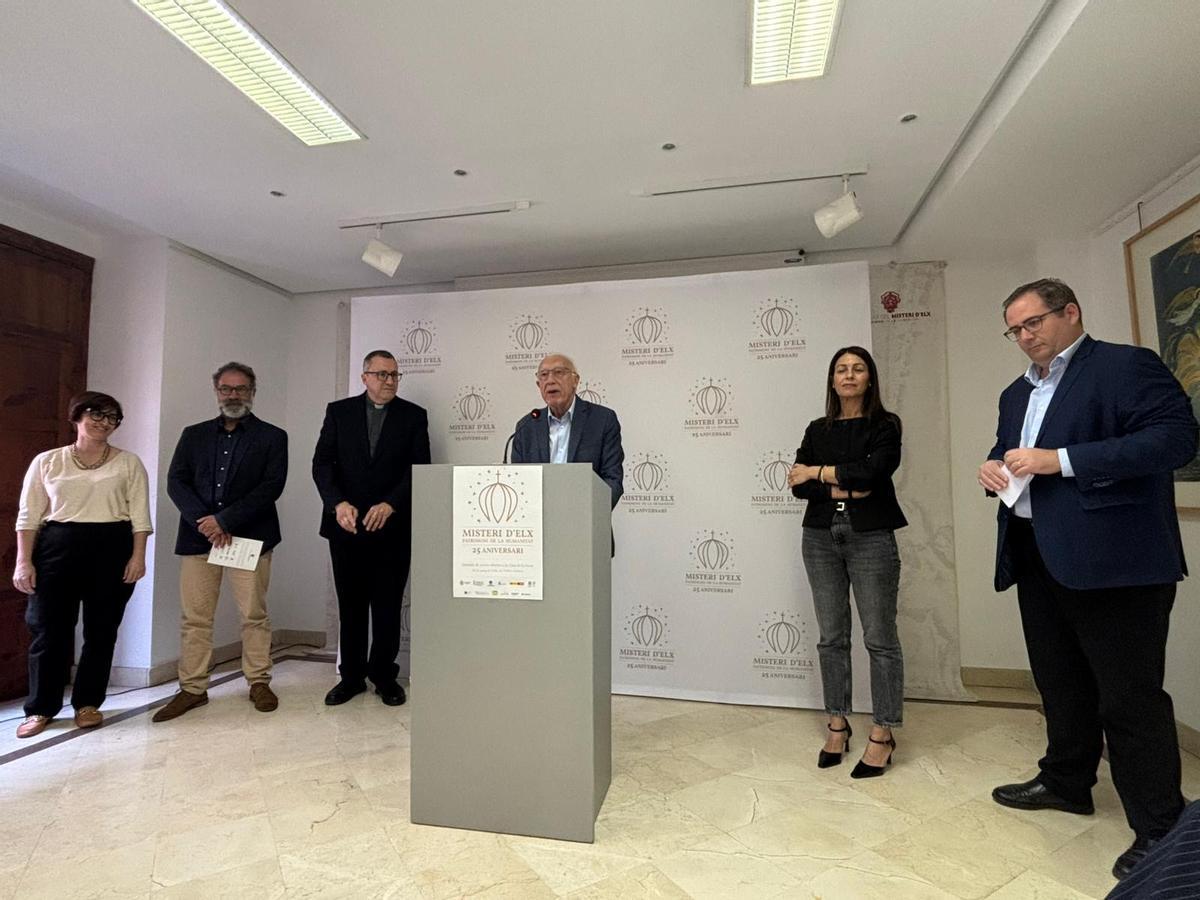 Presentación en la Casa de la Festa del 25 aniversario de la declaración del Misteri d'Elx como Patrimonio de la Humanidad