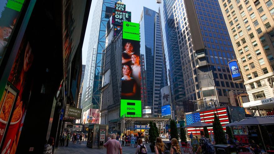 Tanxugueiras, directas a los rótulos de Times Square