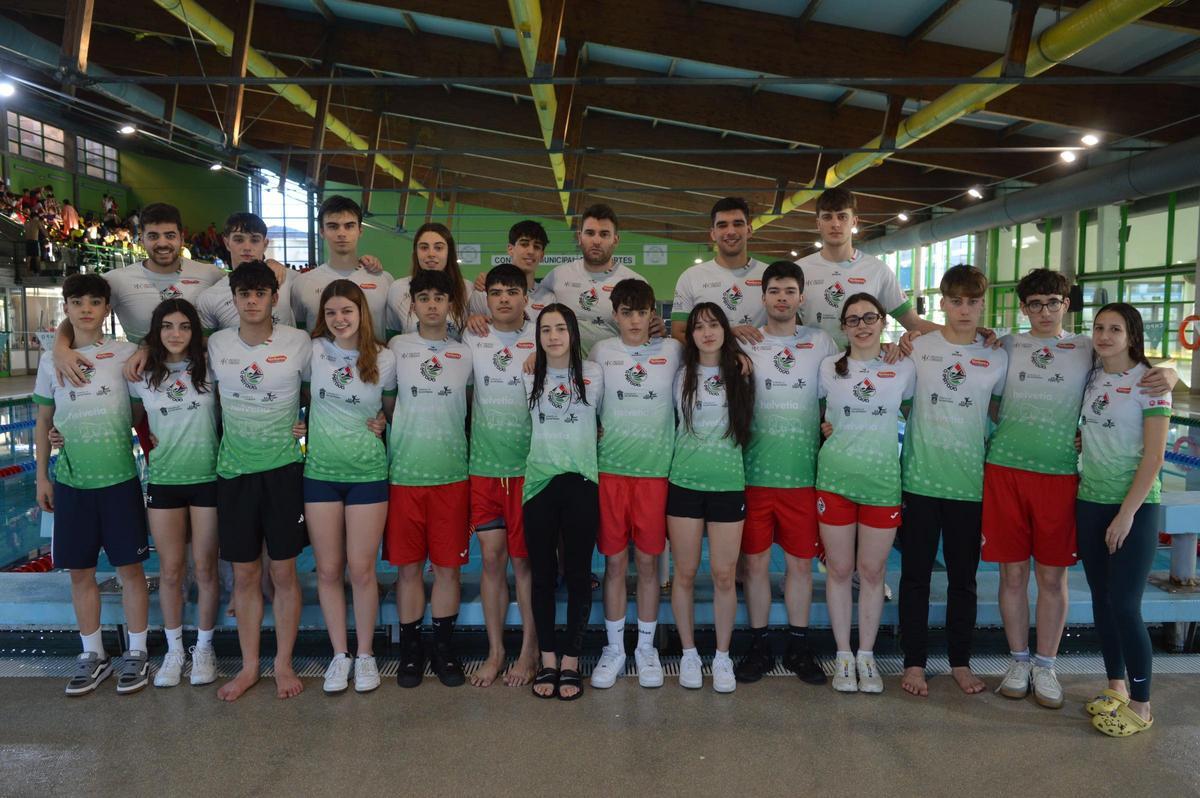El equipo estradense en la competición.
