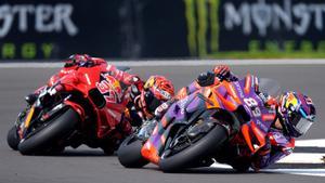 Jorge Martín, durante el GP de Gran Bretaña en el circuito de Silverstone