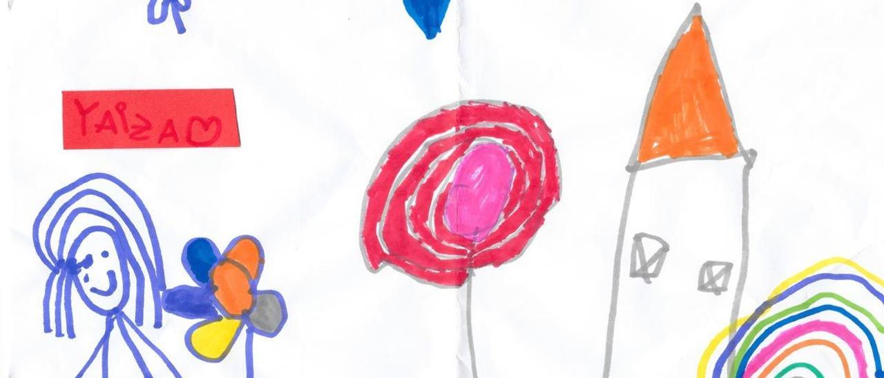Dibujo de Yaiza, la niña de 4 años asesinada por su madre en Sant Joan Despí.