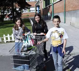 Los alumnos del Asturies faen so "cole" verde y afayaízu