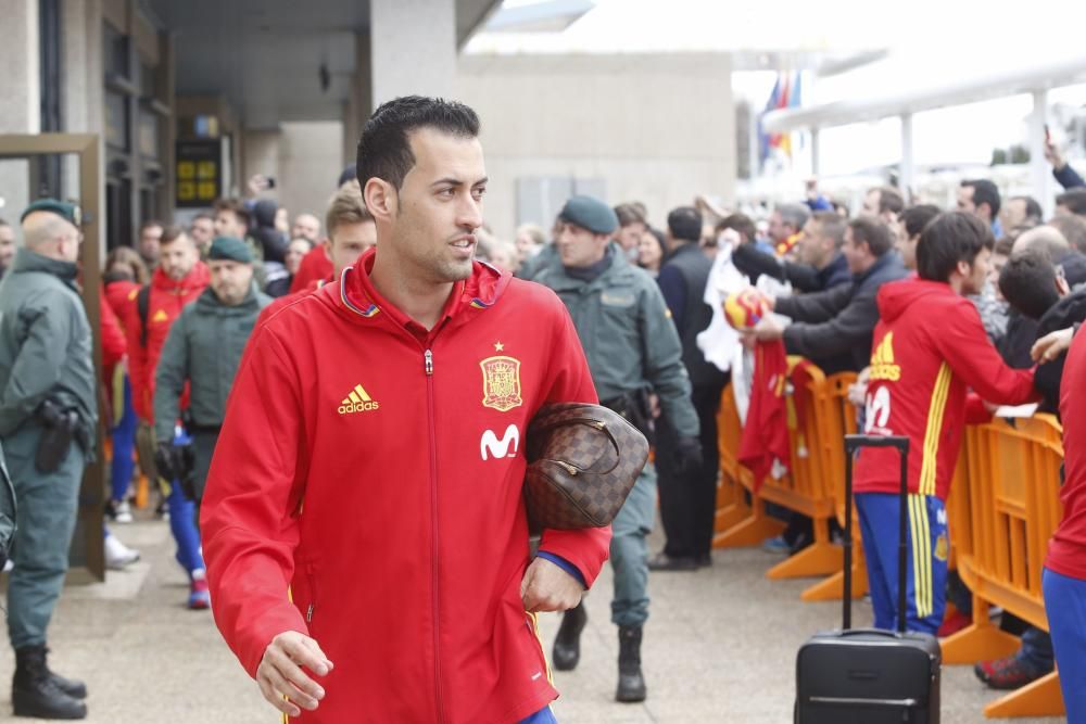 La selección española ya está en Asturias para su partido ante Israel