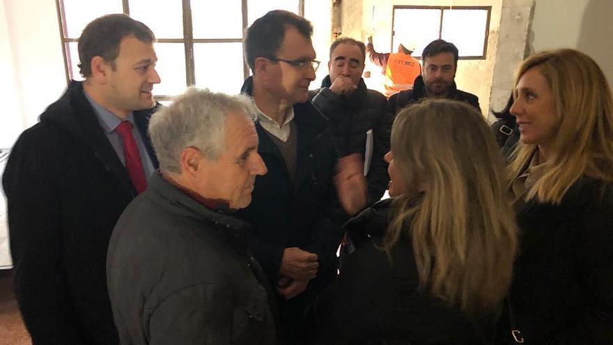 Visita del alcalde al inicio de las obras