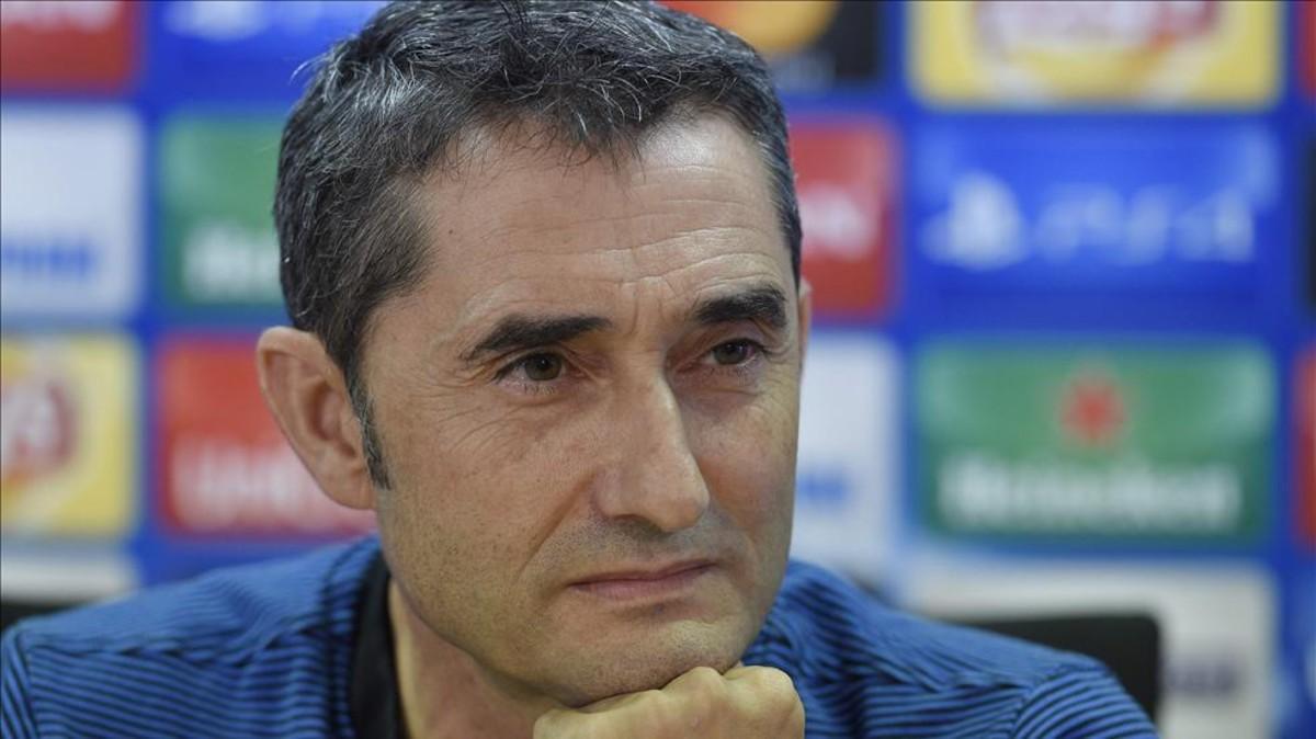 Valverde comparece en la sala de prensa