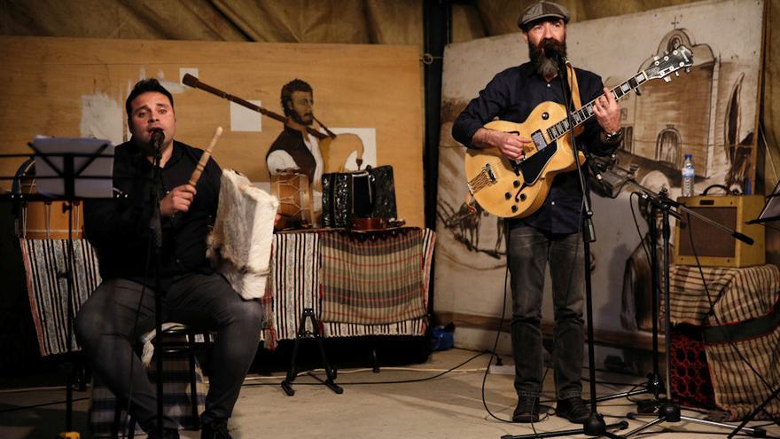 Pedraza (izquierda) y Meirinhos, músicos que el jueves actúan en Toro