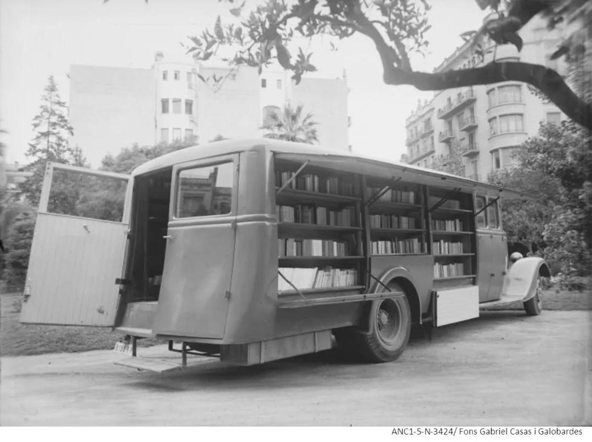 Una imatge d'un antic Bibliobús