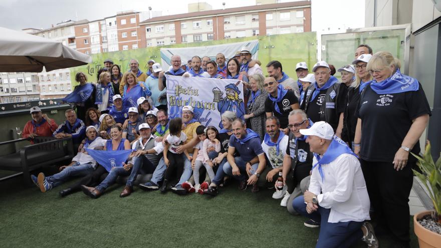 La peña Bochum del Oviedo celebra su 35º. aniversario con varios hinchas llegados de la ciudad germana