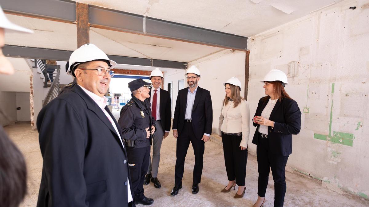 El delegado del Gobierno, Francisco Lucas, ha visitado este viernes las obras.