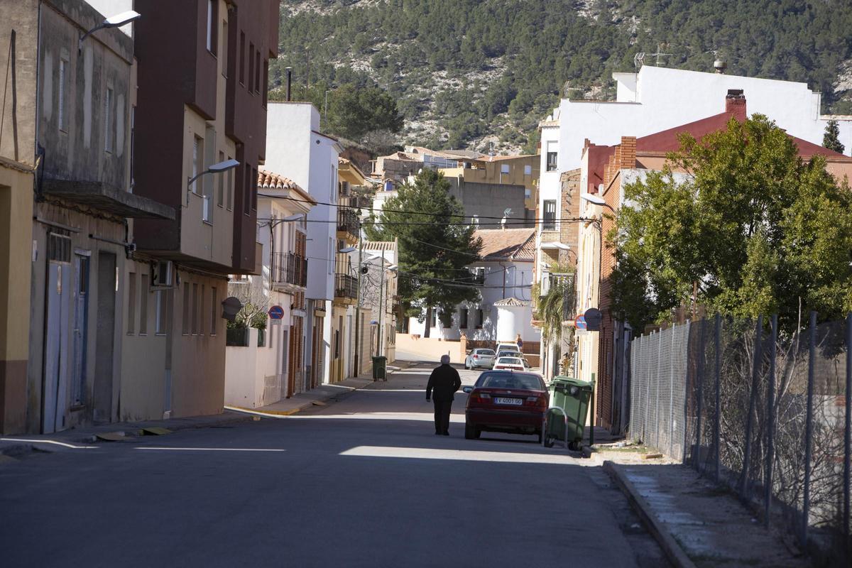 Una calle de la Font de la Figuera.