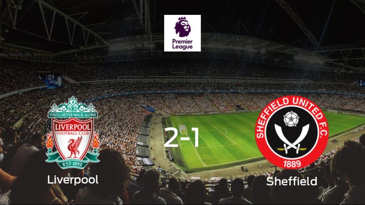 El Liverpool consigue la victoria en casa ante el Sheffield Utd (2-1)