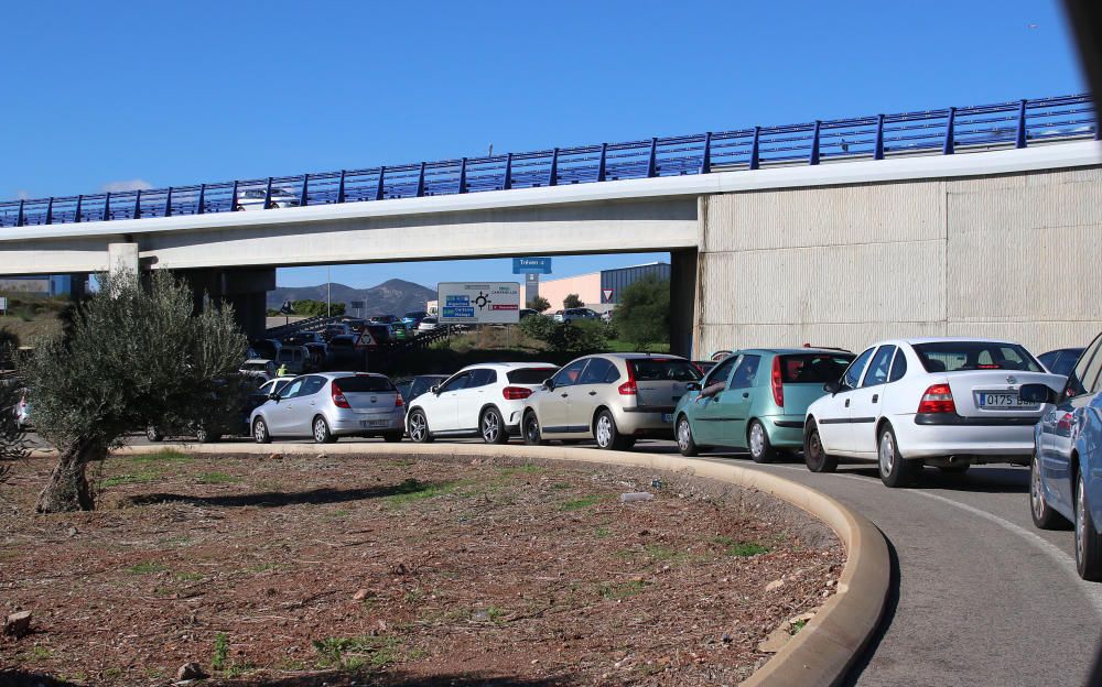 Accesos a Parcemasa este jueves.