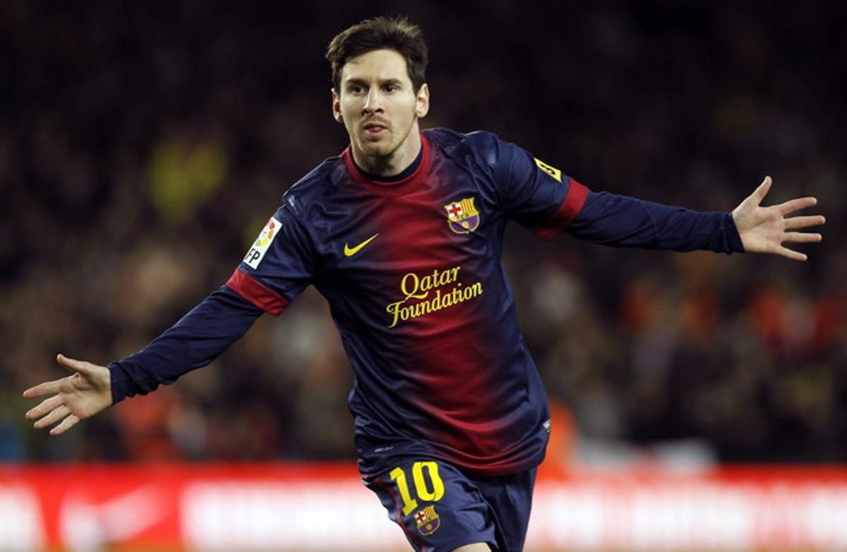 Messi celebra el tercer gol del seu equip davant l’Atlètic de Madrid, el cap de setmana passat. Messi celebra el tercer gol del seu equip davant l’Atlètic de Madrid, el cap de setmana passat.