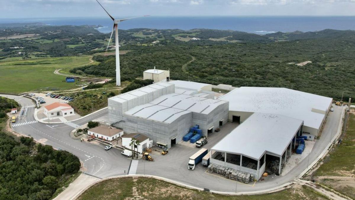 Planta de tratamiento de residuos de Milà en Maó, Menorca. |