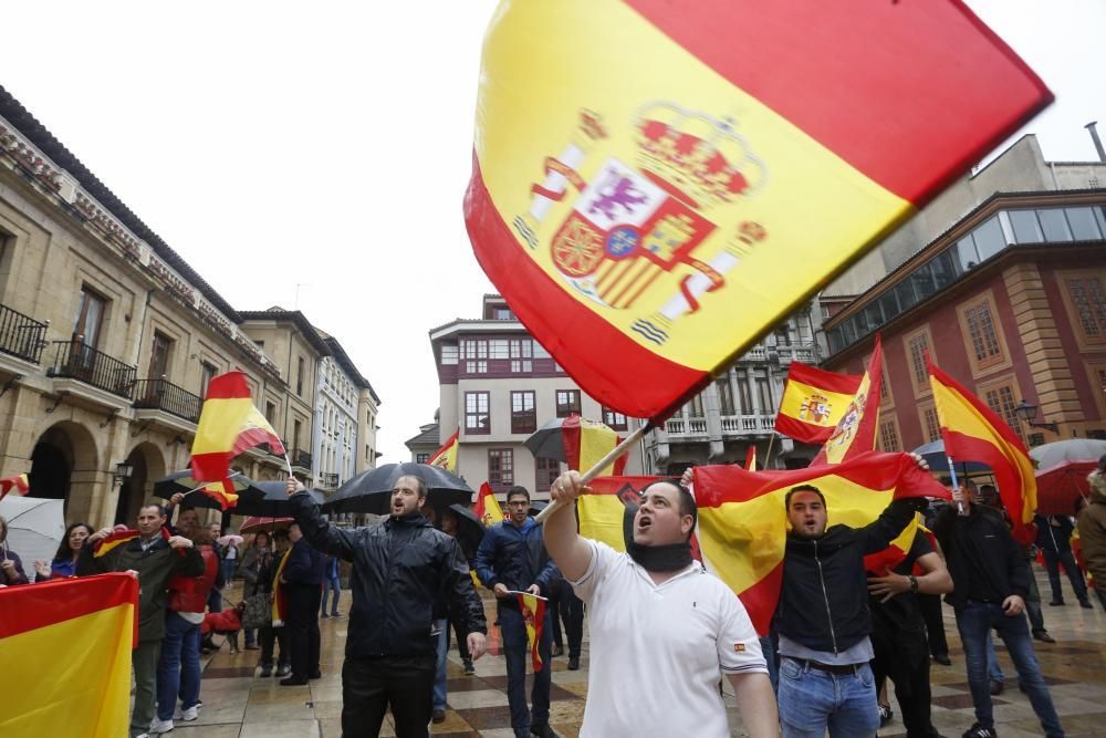 Manifestación en Oviedo por la unidad de España