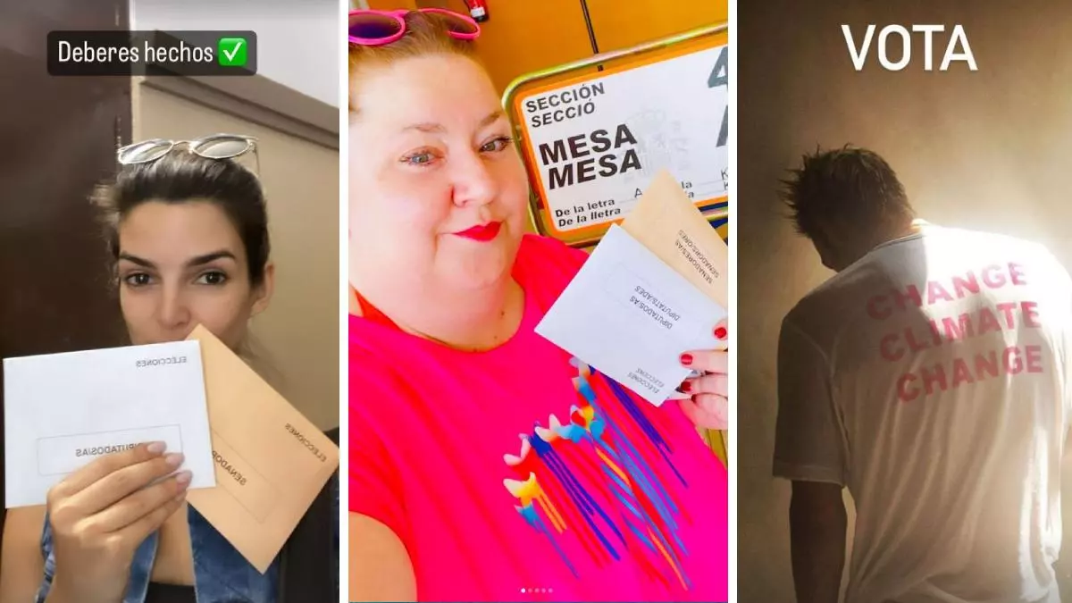 María Pombo, Jon Kortajarena, Clara Lago, Mario Casas, Paula Echevarría... Los famosos también votan