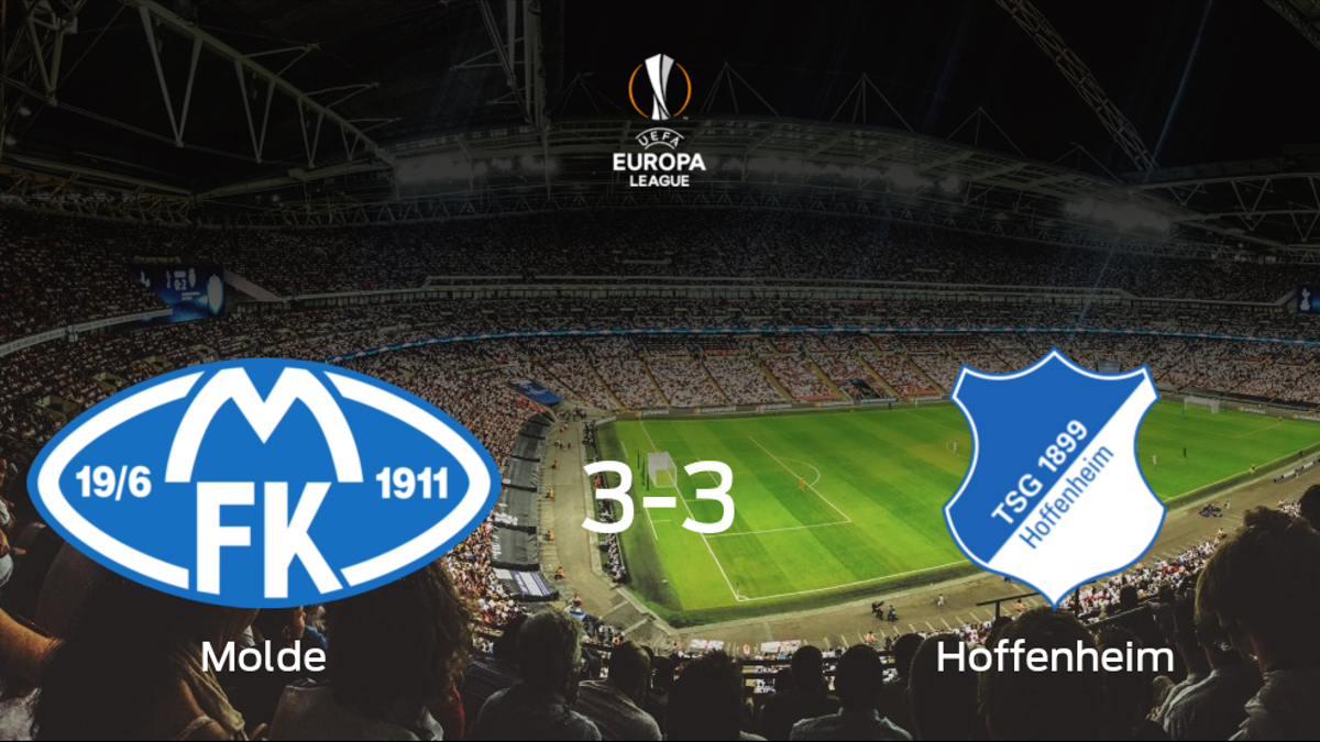 Empate a tres entre el Molde FK y el Hoffenheim en la primera eliminatoria de dieciseisavos de final