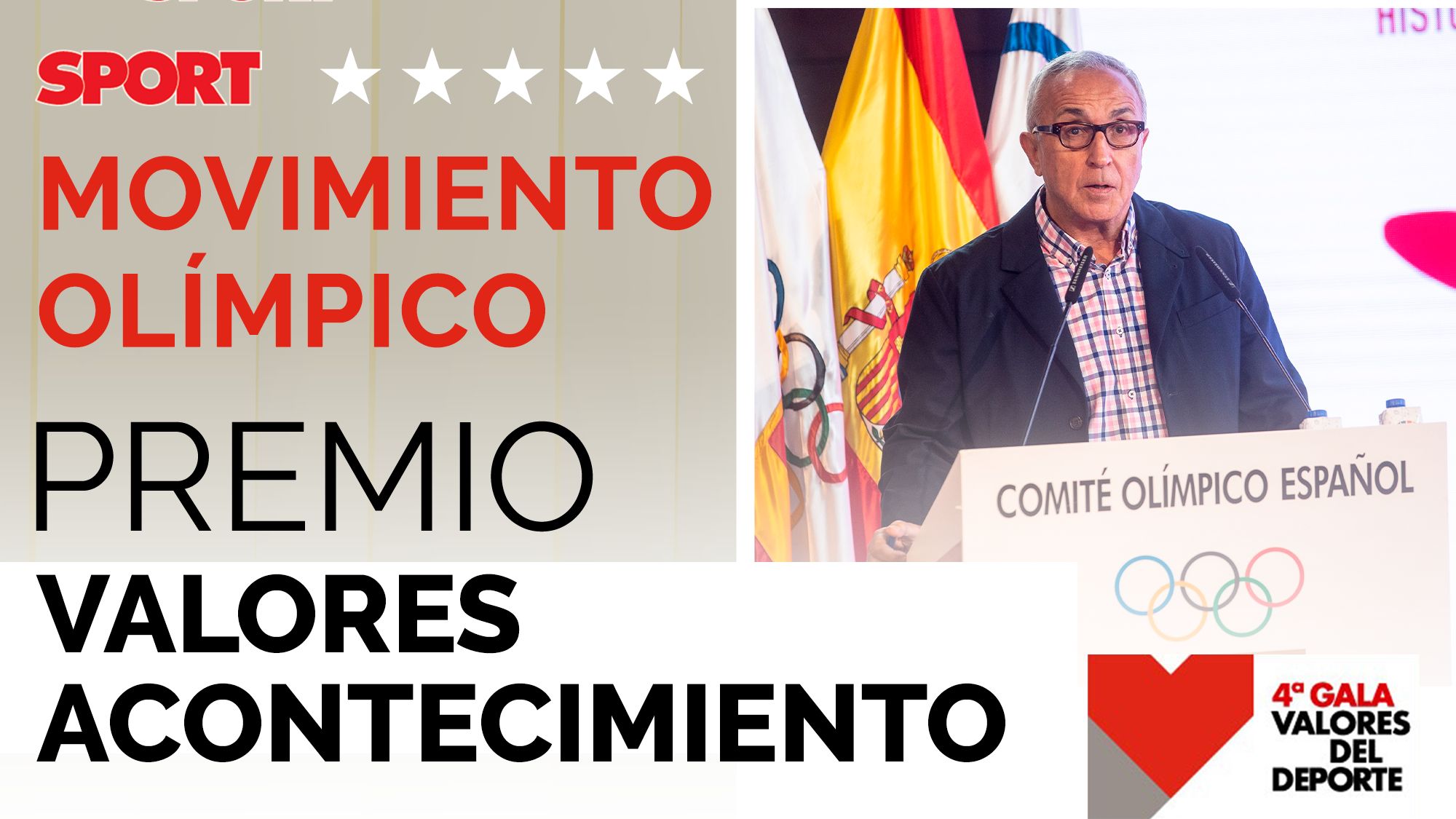 El Movimiento Olímpico, Premio Valores Acontecimiento