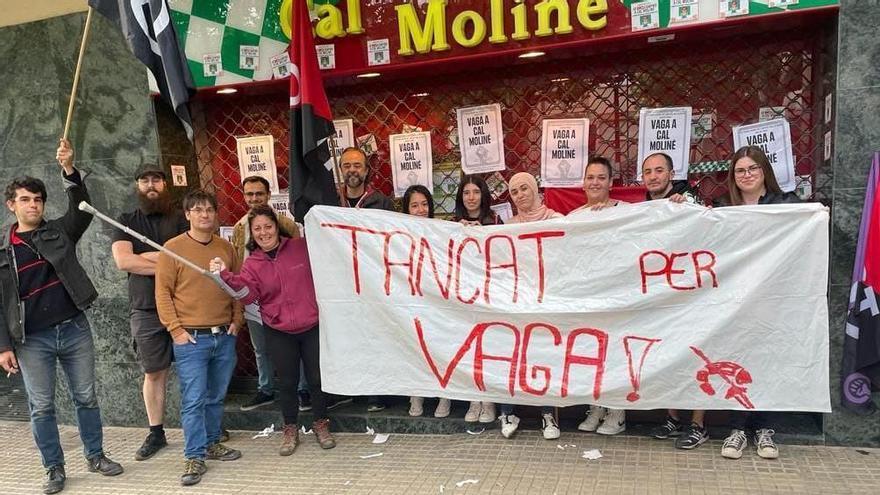 Una vaga intermitent a Cal Moliné de Berga s’allarga des de fa dos mesos