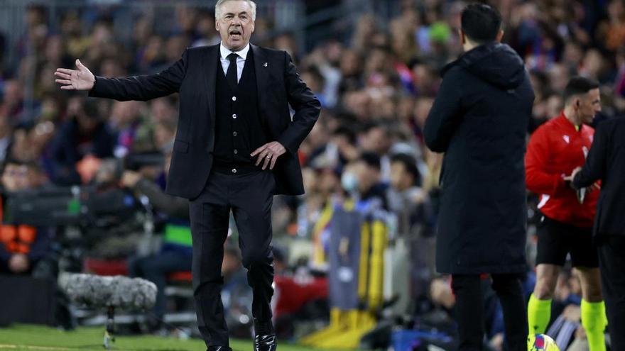 Ancelotti no se corta y responde a Xavi y a Laporta