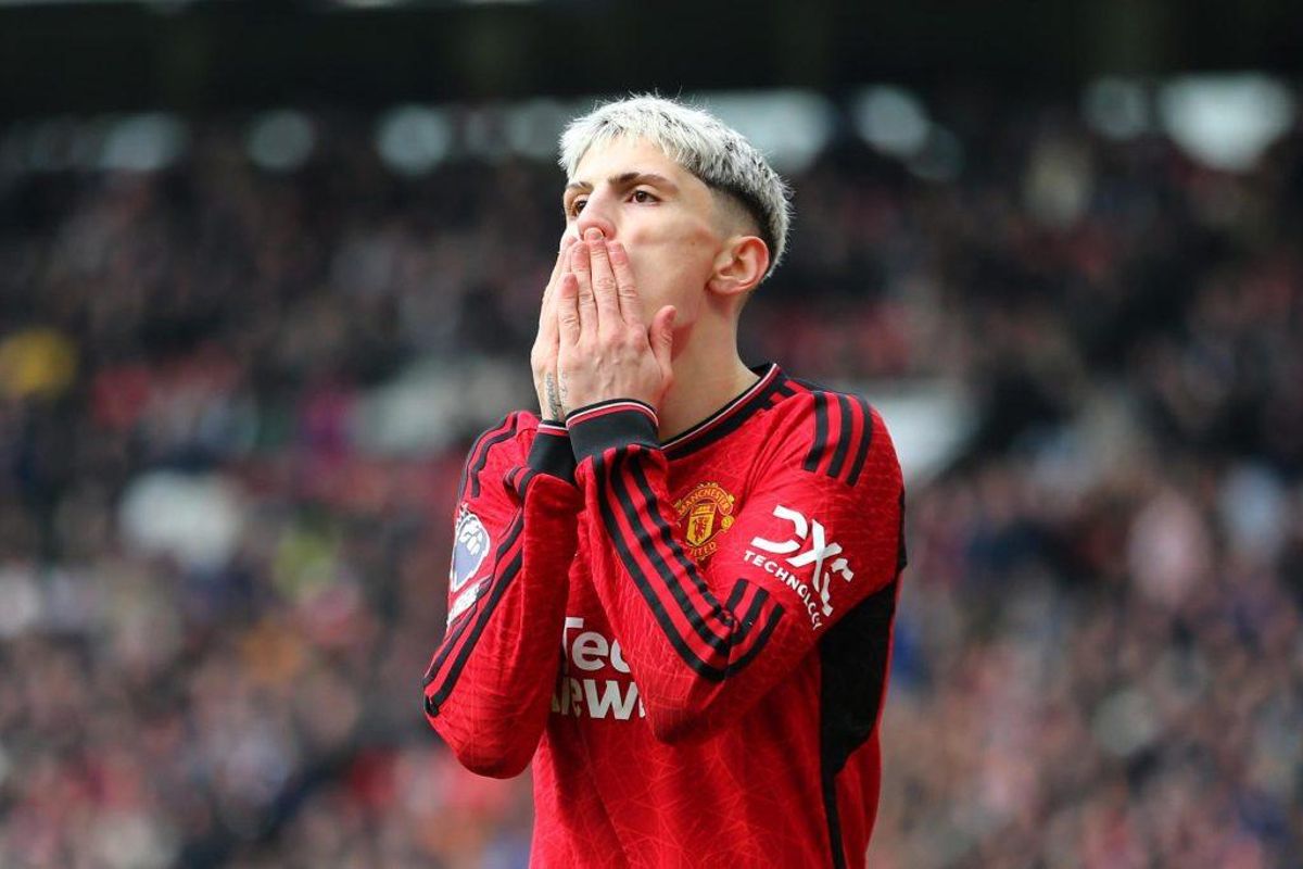 Alejandro Garnacho en el Manchester United