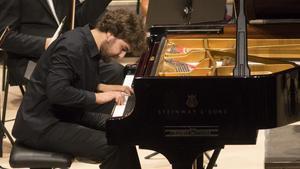 Lukas Geniusas, en el concierto de clausira del festival de Torroella.