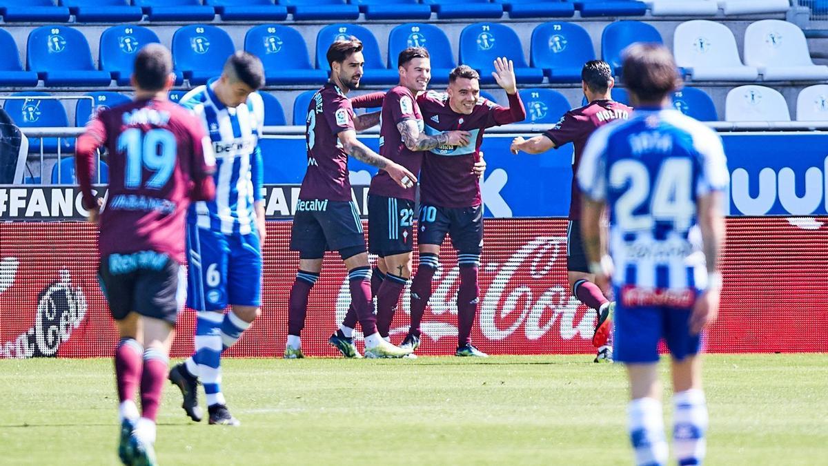 Aspas lideró al Celta en la goleada ante el Alavés