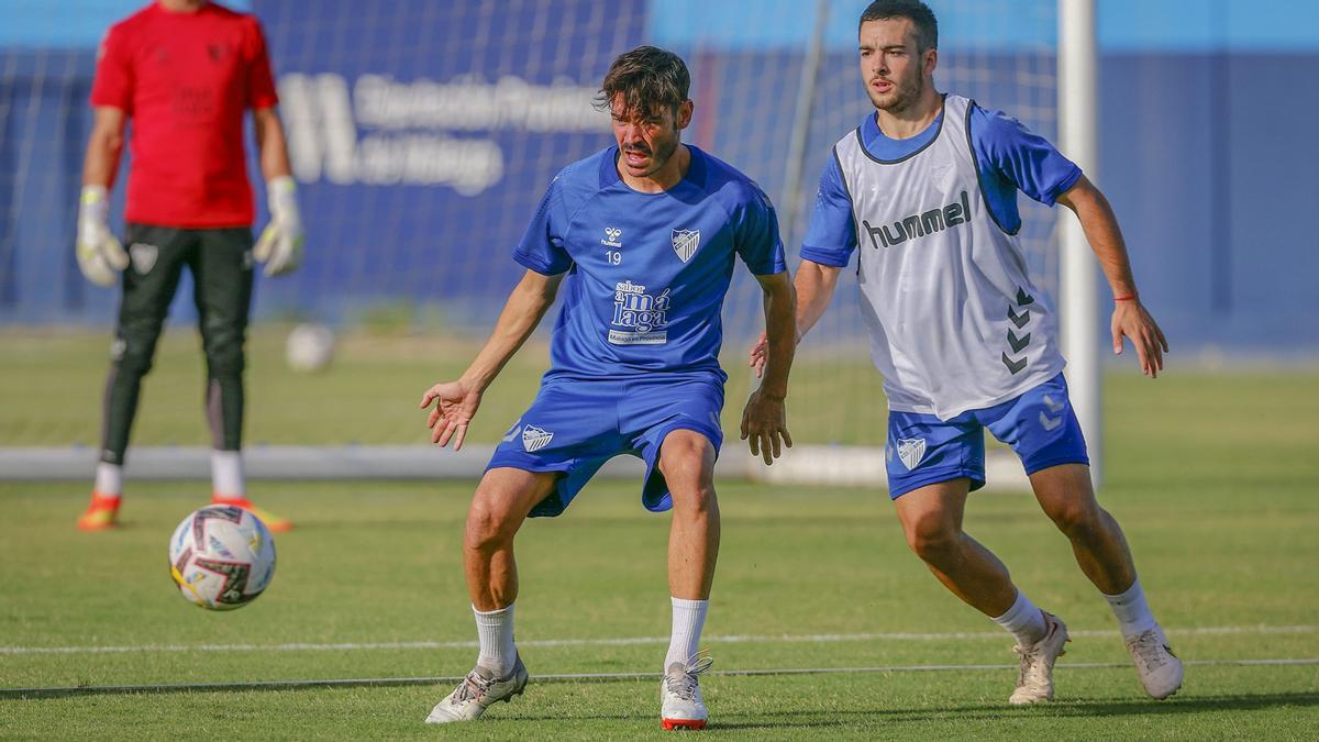 Imagen del entrenamiento de este martes.