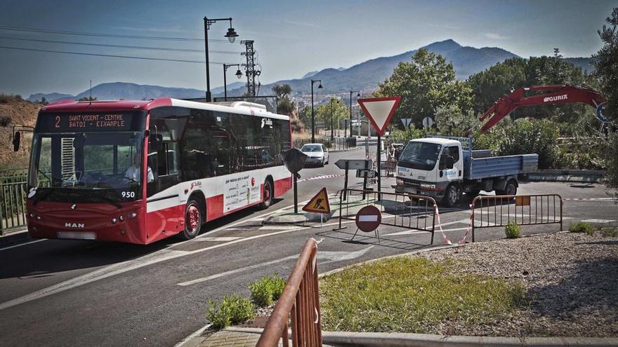 La rotonda de Batoy está actualmente en obras