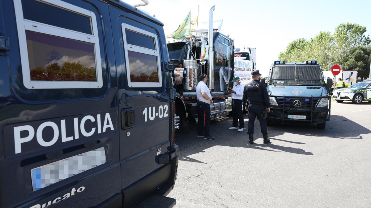 Manifestación de regantes en Madrid