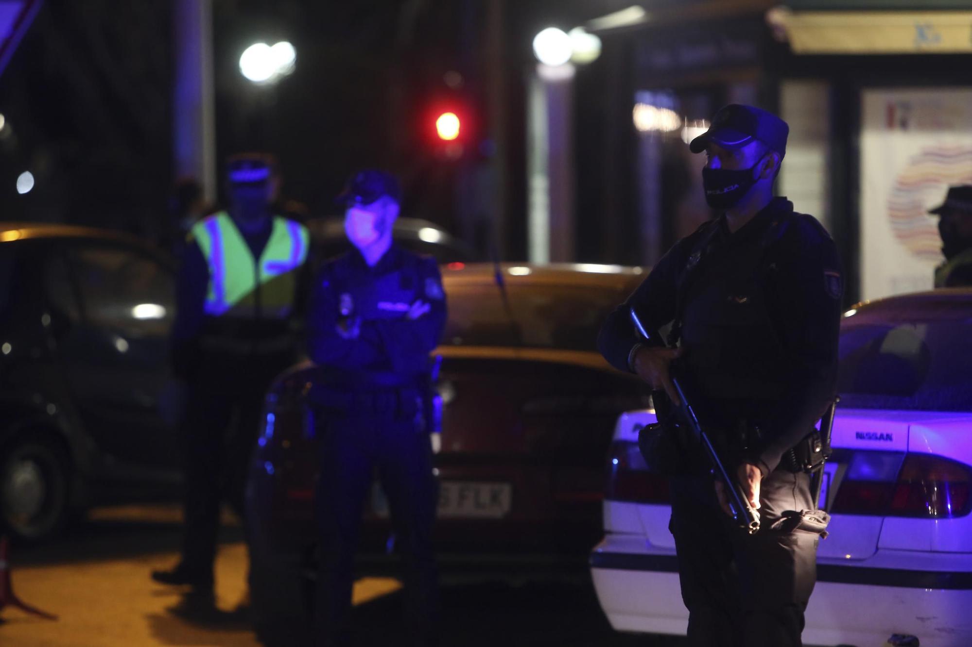 Así ha sido la primera noche del toque de queda en Alicante